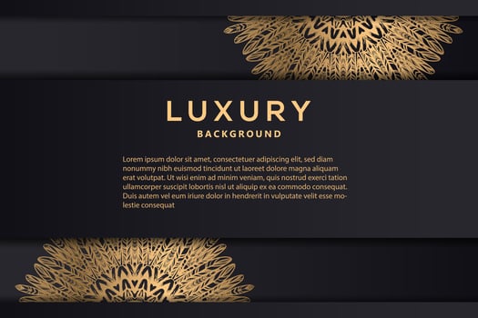 Luxury mandala background with golden arabesque pattern. ornament elegant invitation wedding card , invite , backdrop cover banner illustration vector design