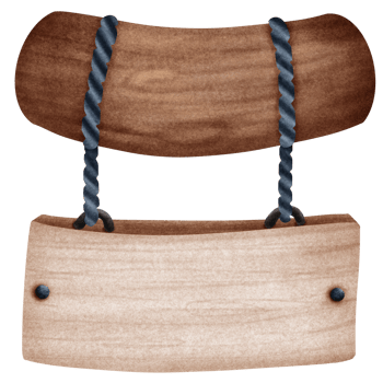 Wooden beach sign png