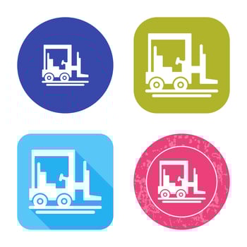 Forklift Vector Icon