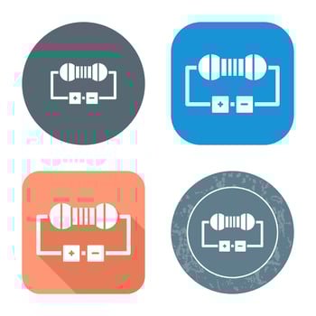 Resistor Vector Icon
