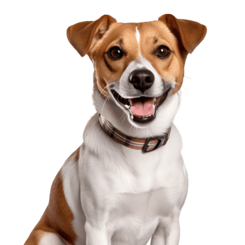 Cute dog portrait isolated. Illustration png