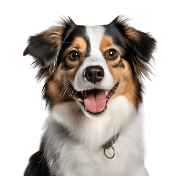 Cute dog portrait isolated. Illustration png