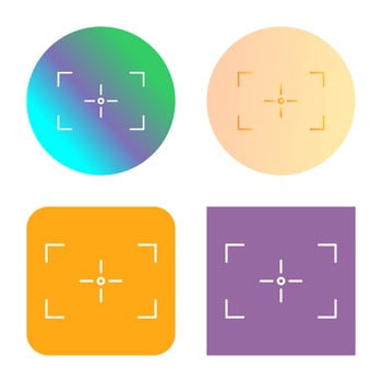 Unique Focus Vector Icon