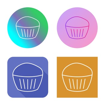 Chocolate Muffin Vector Icon