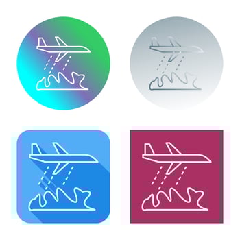 Unique Firefighter Plane Vector Icon