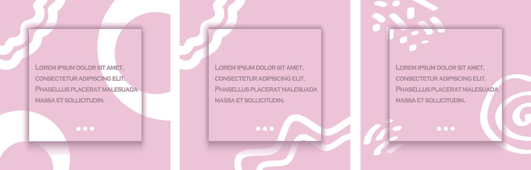 Design backgrounds for social media banner.Set of instagram stories and post frame templates.Vector cover. Mockup for personal blog vector