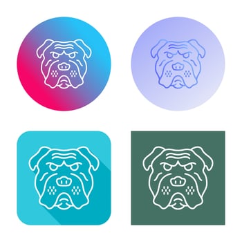 Bulldog Vector Icon