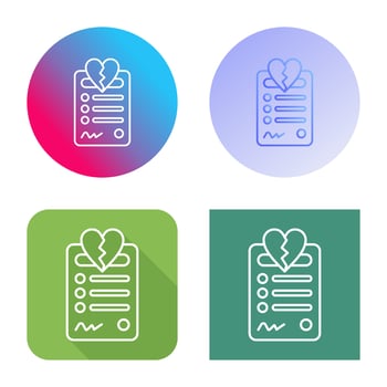 Divorce Vector Icon