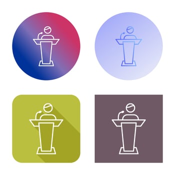 Elected Candidate Vector Icon