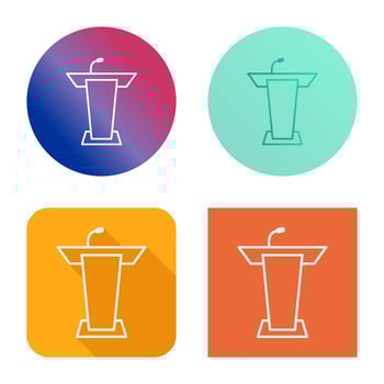 Podium Vector Icon