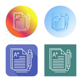 A Grade Vector Icon
