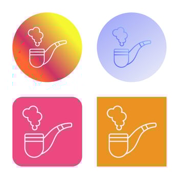 Smoke Pipe Vector Icon
