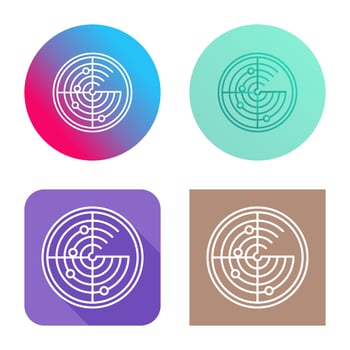 Radar Vector Icon