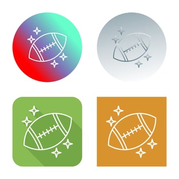 Rugby Vector Icon