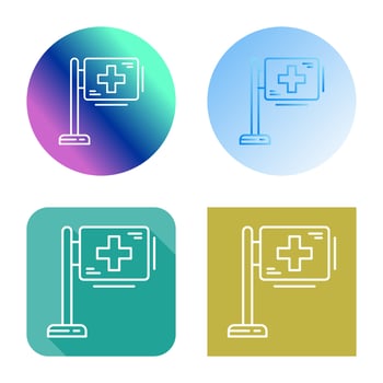 Hospital Sign Vector Icon