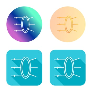 Refraction Vector Icon