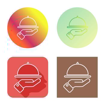 Waiter Vector Icon