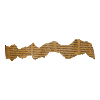 Decorative Ripped Newspaper Old png
