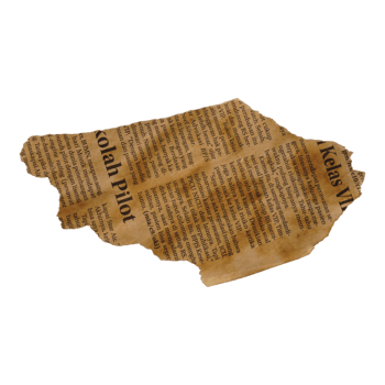 Handmade Ripped Newspaper Old png