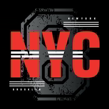 new york city typography design for t shirt vector