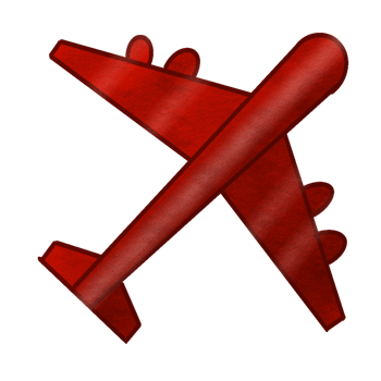 3D Plane Illustration png