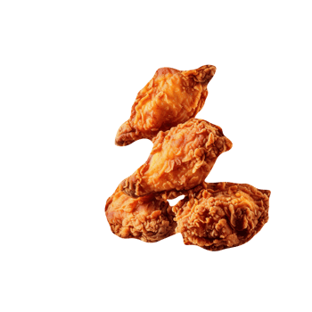 Tasty fried chicken isolated on transparent background png