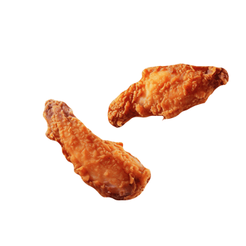 Tasty fried chicken isolated on transparent background png
