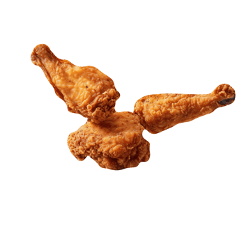 Tasty fried chicken isolated on transparent background png