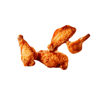 Tasty fried chicken isolated on transparent background png