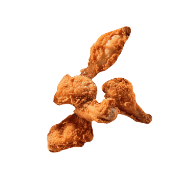 Tasty fried chicken isolated on transparent background png