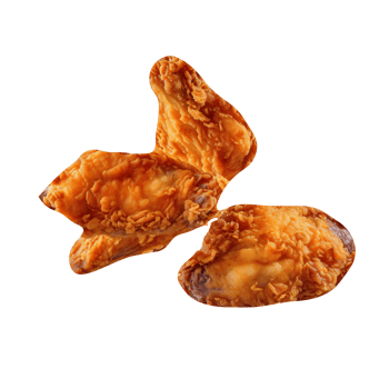 Tasty fried chicken isolated on transparent background png