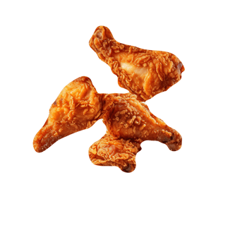 Tasty fried chicken isolated on transparent background png