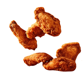 Tasty fried chicken isolated on transparent background png
