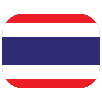 Flag of Thailand in shape. Thai flag in shape png