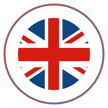 United Kingdom flag circle. Flag of UK in round circle png