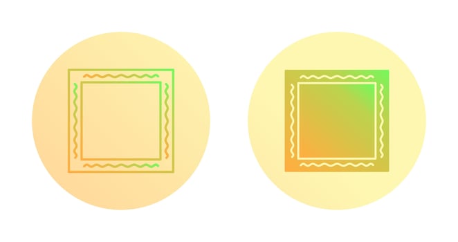 Unique Frame Vector Icon