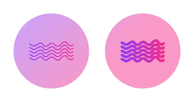 Magnetic Waves Vector Icon