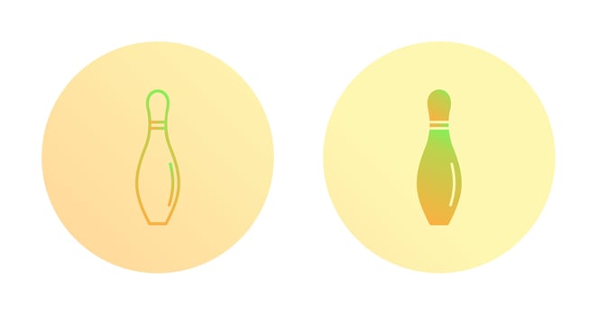 Bowling Pin Vector Icon