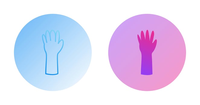 Unique Gloves Vector Icon