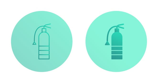 Unique Extinguisher Vector Icon