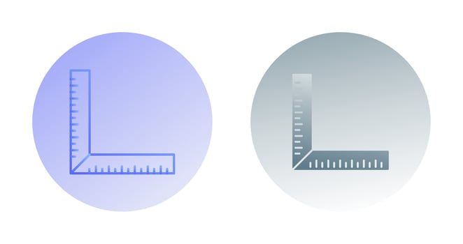 square Ruler Vector Icon
