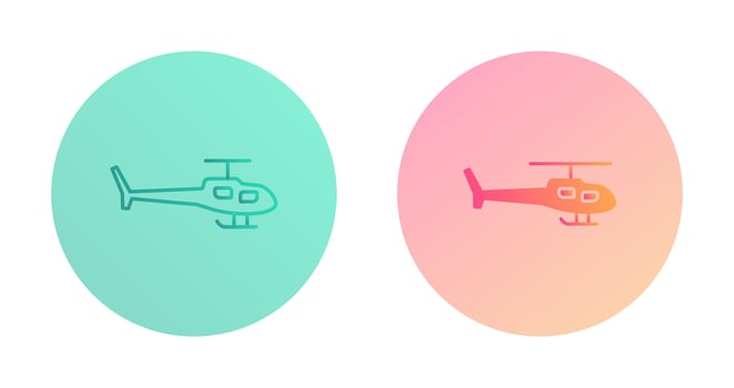 Helicopter Vector Icon