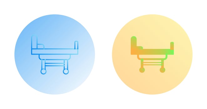Hospital Bed Vector Icon