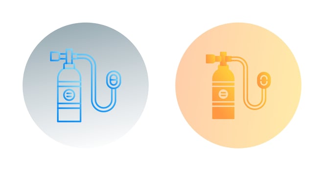 Oxygen Tank Vector Icon