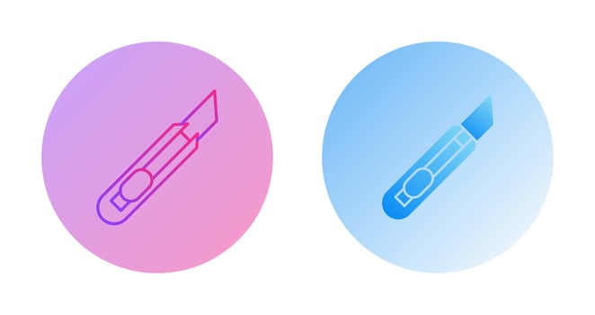 Stationery Knife Vector Icon