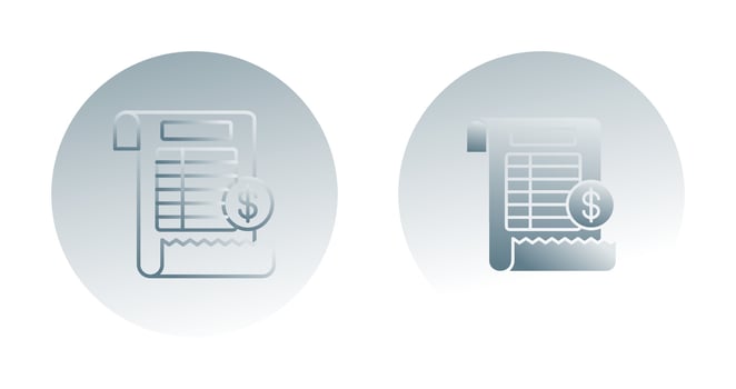 Bill Vector Icon