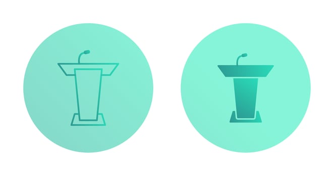 Podium Vector Icon