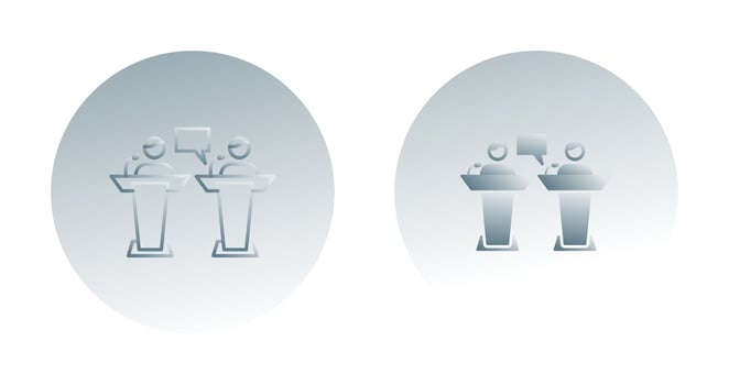 Debate Vector Icon