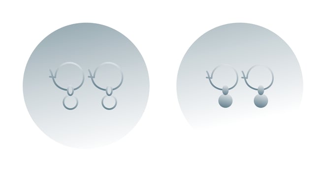 Earrings Vector Icon
