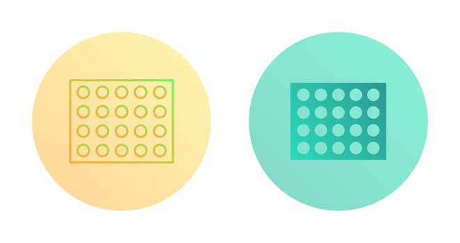 Colored Palette Vector Icon